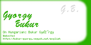 gyorgy bukur business card